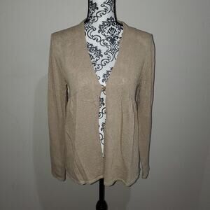 White stag women's medium cardigan. The color is labeled as brown stone.